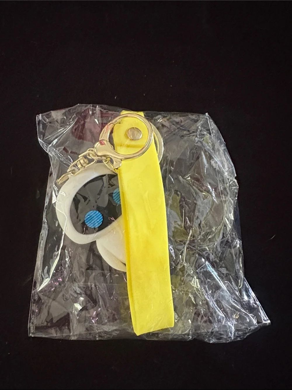 WALL·E EVE Keychain Bag Charm with Yellow Strap